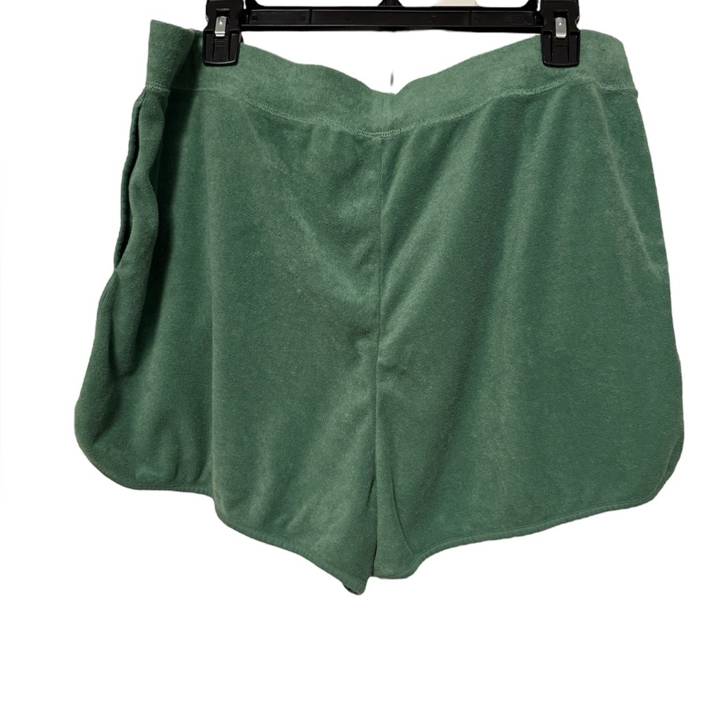 Uniqlo Green Terry Easy Shorts, Elastic Waist (Size XXL) - Picture 3 of 6